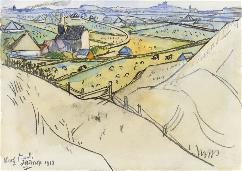 Image of View from the dunes on Koog in Texel, Jan Toorop - plakat Wymiar do wyboru: 42x29,7 cm
