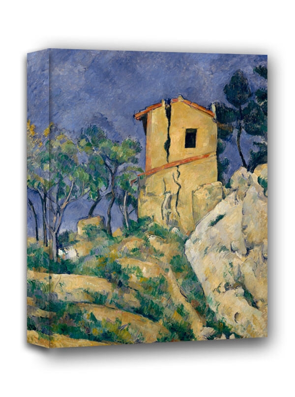 Image of The House with the Cracked Walls, Paul Cézanne - obraz na płótnie Wymiar do wyboru: 60x80 cm
