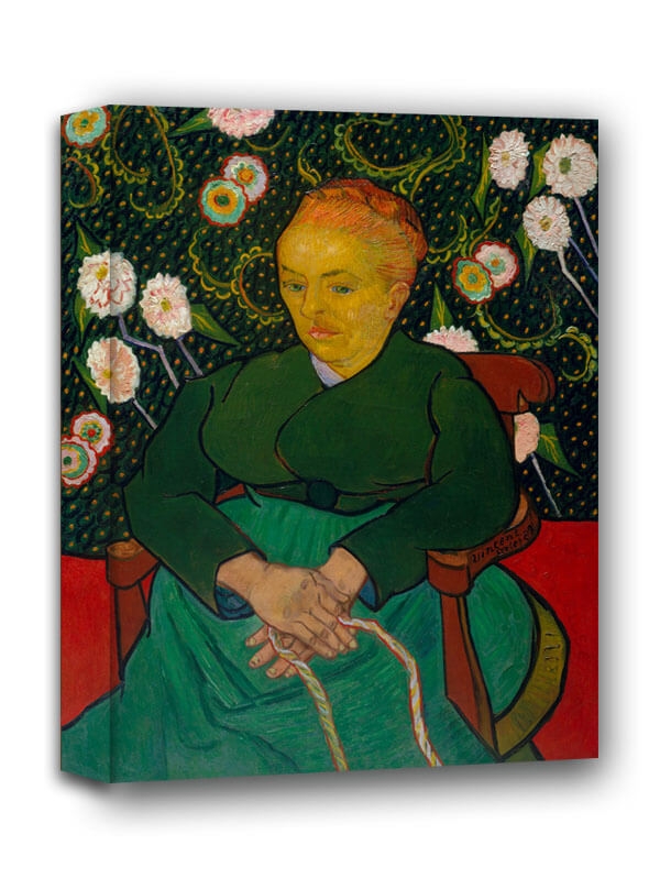 Image of La Berceuse Woman Rocking a Cradle, Vincent van Gogh - obraz na płótnie Wymiar do wyboru: 60x90 cm