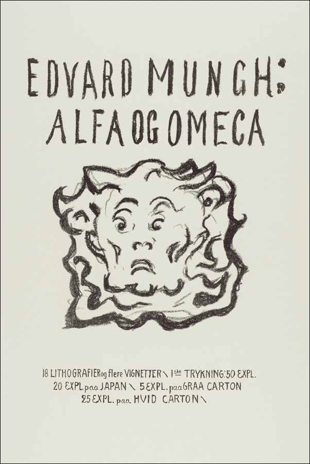 Image of Alpha and Omega:Title Page (ca. 1909–1909), Edvard Munch - plakat Wymiar do wyboru: 61x91,5 cm