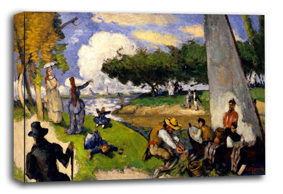 Image of The Fishermen, Paul Cézanne - obraz na płótnie Wymiar do wyboru: 30x20 cm