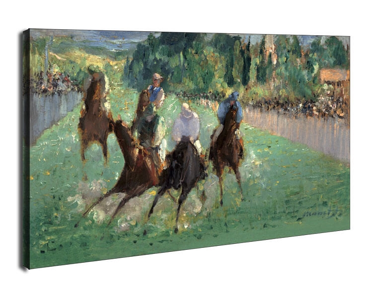 Image of At the Races, Edouard Manet - obraz na płótnie Wymiar do wyboru: 100x70 cm