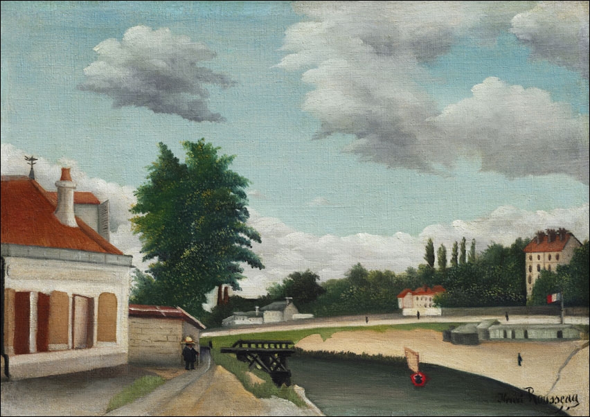 Image of Outskirts of Paris, Henri Rousseau - plakat Wymiar do wyboru: 30x20 cm