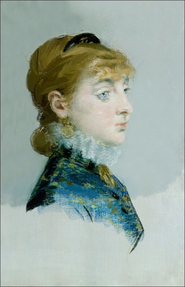 Image of Mademoiselle Lucie Delabigne (1859 1910), Called Valtesse de la Bigne, Edouard Manet - plakat Wymiar do wyboru: 59,4x84,1 cm