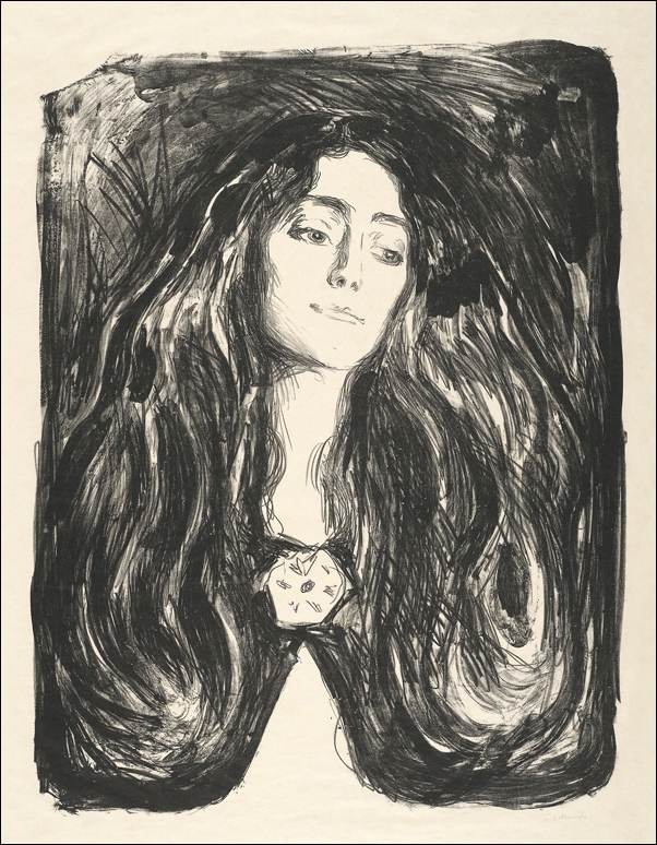 Image of The Brooch. Eva Mudocci (1903), Edvard Munch - plakat Wymiar do wyboru: 20x30 cm