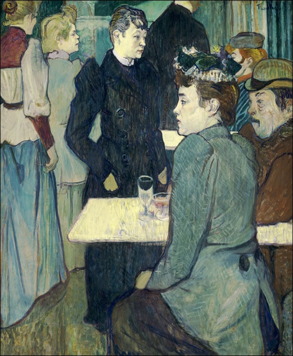 Image of A Corner of the Moulin de la Galette, Henri de Toulouse-Lautrec - plakat Wymiar do wyboru: 21x29,7 cm