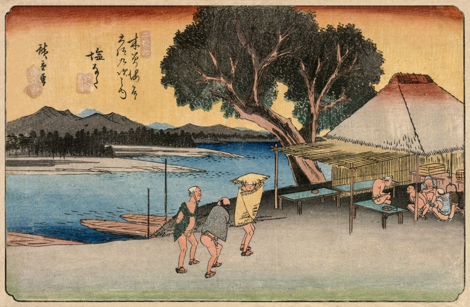 Image of The Sixty-Nine Stations of the Kiso Highway Shionata, Hiroshige - plakat Wymiar do wyboru: 100x70 cm