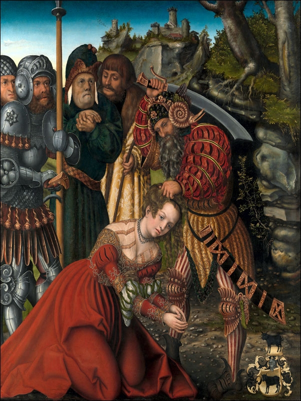 Image of The Martyrdom of Saint Barbara, Lucas Cranach the Elder - plakat Wymiar do wyboru: 20x30 cm