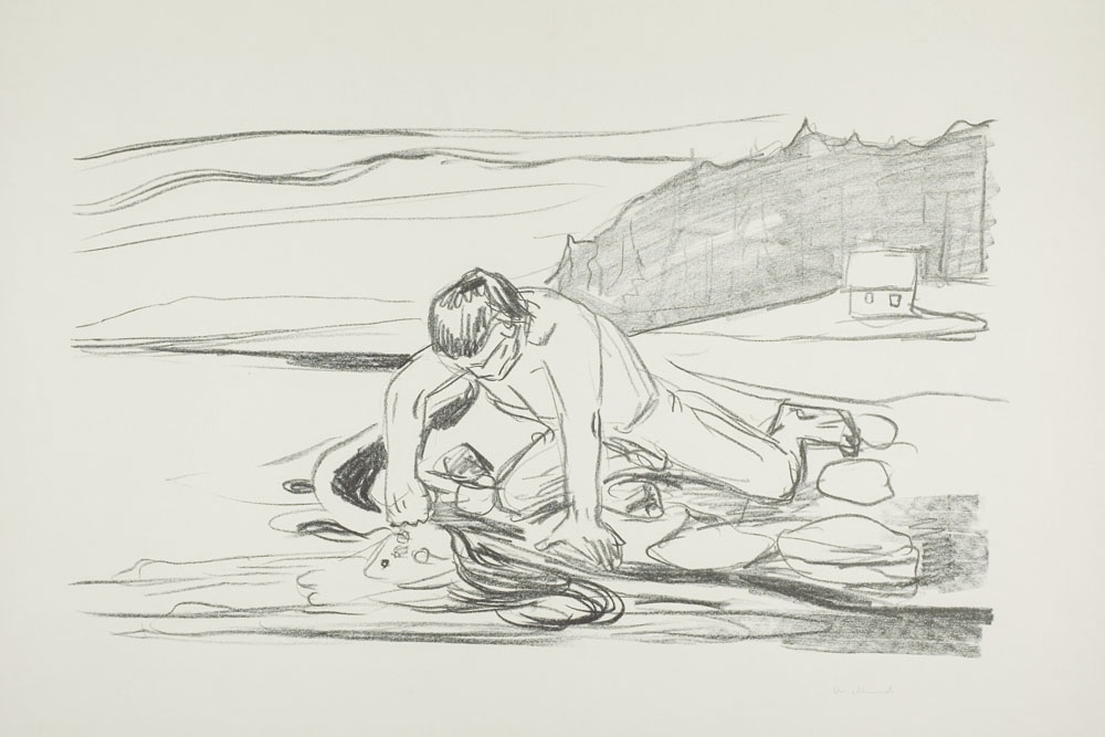 Image of Omega’s Death (ca. 19008–1909), Edvard Munch - plakat Wymiar do wyboru: 21x29,7 cm