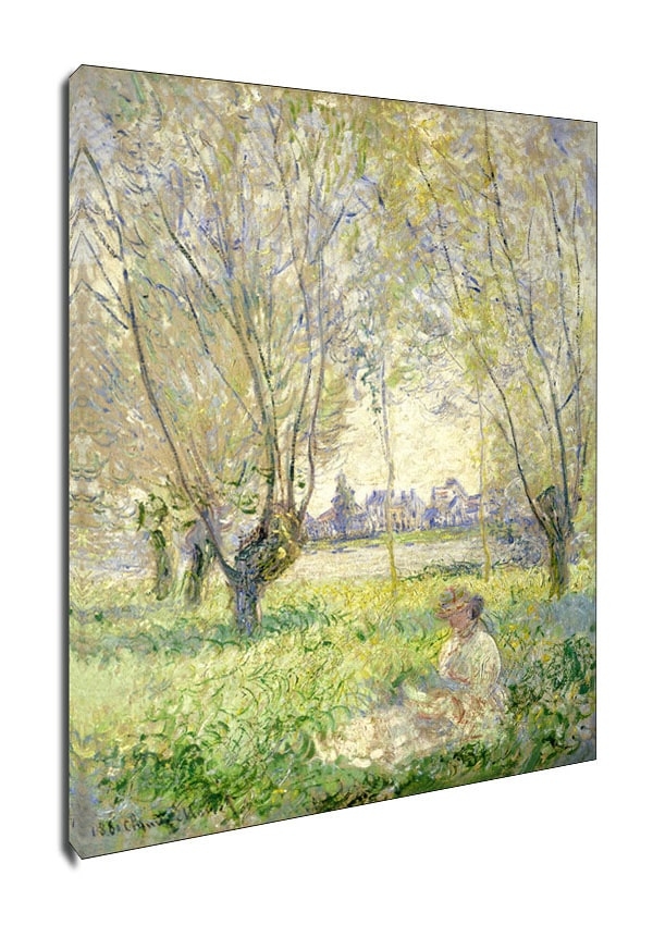 Image of Woman Seated under the Willows, Claude Monet - obraz na płótnie Wymiar do wyboru: 30x40 cm