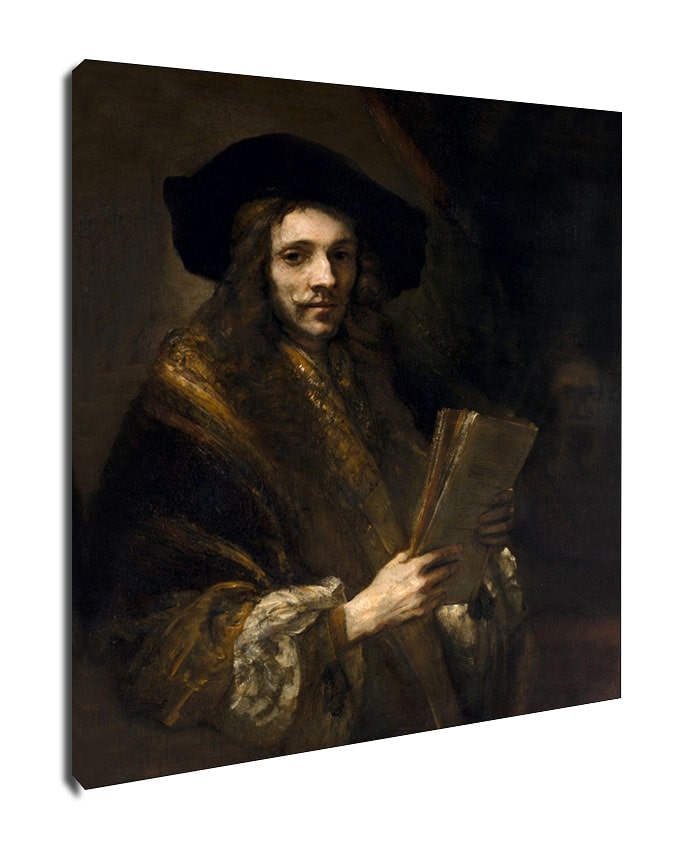 Image of Portrait of a Man (The Auctioneer), Rembrandt - obraz na płótnie Wymiar do wyboru: 60x80 cm