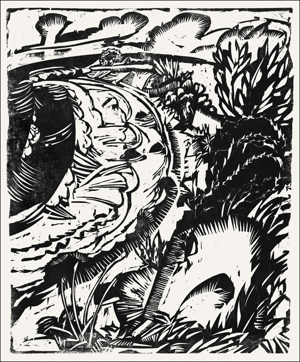 Image of Dune Landscape with a Curving Bay, Ernst Ludwig Kirchner - plakat Wymiar do wyboru: 30x40 cm