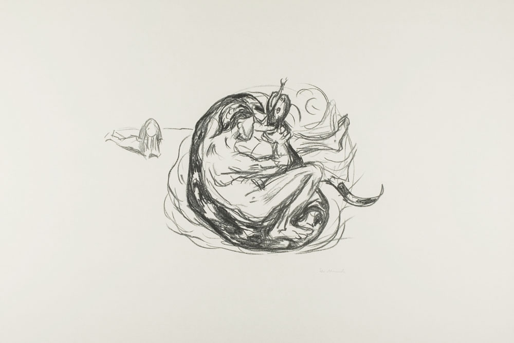 Image of The Serpant is Killed (ca. 1908–1909), Edvard Munch - plakat Wymiar do wyboru: 40x60 cm