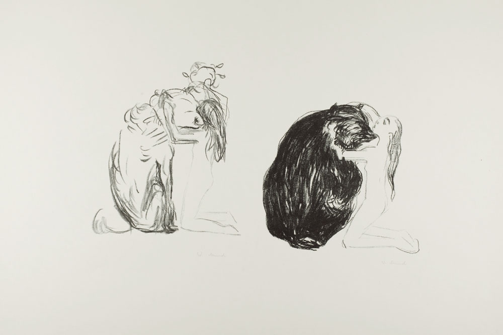 Image of The Bear, from Alpha and Omega (ca. 1908–1909), Edvard Munch - plakat Wymiar do wyboru: 40x60 cm