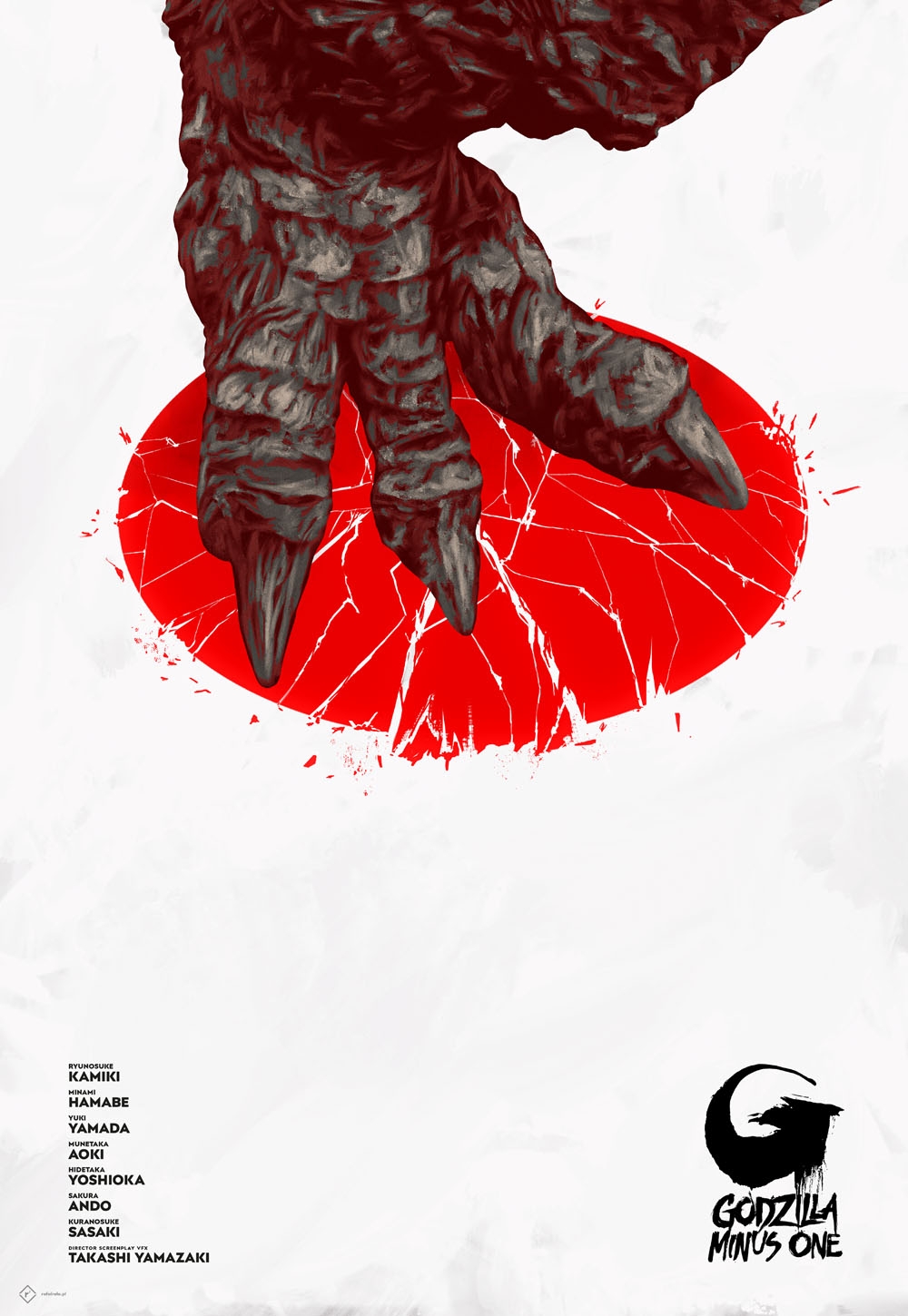 Image of Godzilla Minus One - plakat premium Wymiar do wyboru: 20x30 cm