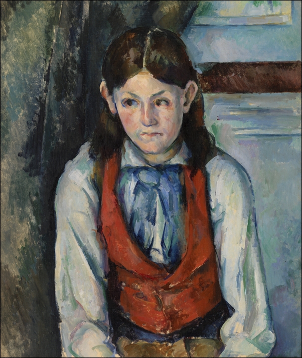 Image of Boy in a Red Vest, Paul Cézanne - plakat Wymiar do wyboru: 50x70 cm