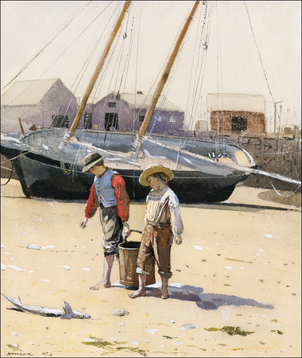 Image of A Basket of Clams, Winslow Homer - plakat Wymiar do wyboru: 59,4x84,1 cm