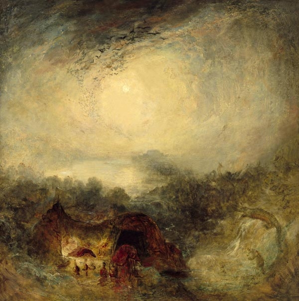 Image of The Evening of the Deluge, William Turner - plakat Wymiar do wyboru: 50x50 cm