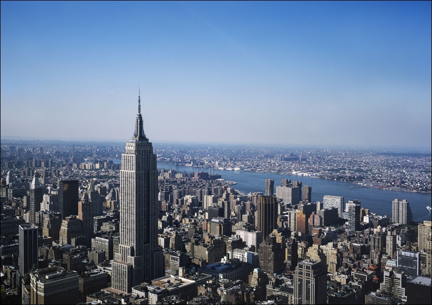 Image of Aerial view of New York City, Carol Highsmith - plakat Wymiar do wyboru: 80x60 cm