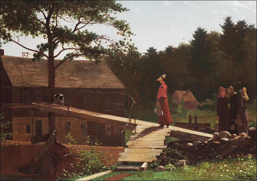 Image of Old Mill, The Morning Bell, Winslow Homer - plakat Wymiar do wyboru: 100x70 cm