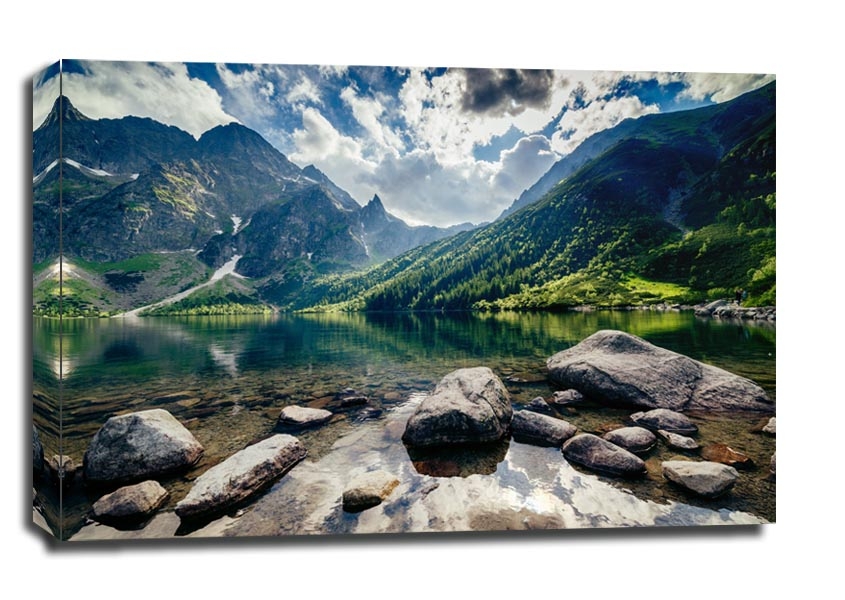 Image of Tatry, morskie oko - obraz na płótnie Wymiar do wyboru: 120x90 cm