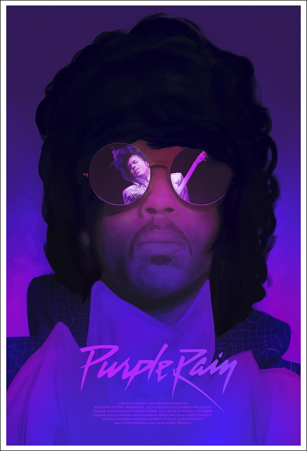 Image of Purple Rain -plakat premium Wymiar do wyboru: 40x50 cm