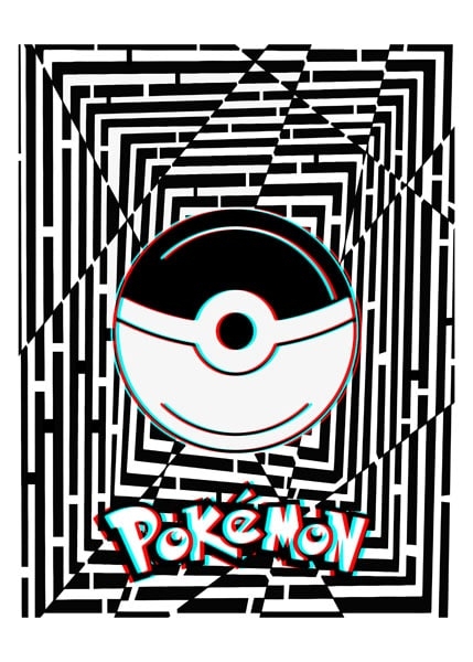 Image of Maze Gaze Pokemon - plakat 3D Wymiar do wyboru: 40x60 cm