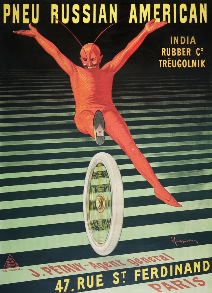Image of Leonetto Cappiello Russian American Tire (1906) - plakat Wymiar do wyboru: 29,7x42 cm