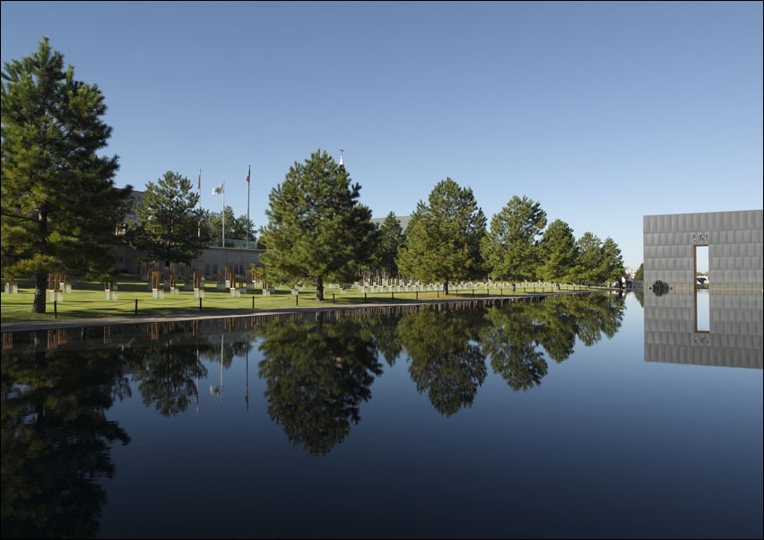 Image of Oklahoma City Memorial located in Oklahoma City, Oklahoma., Carol Highsmith - plakat Wymiar do wyboru: 30x20 cm