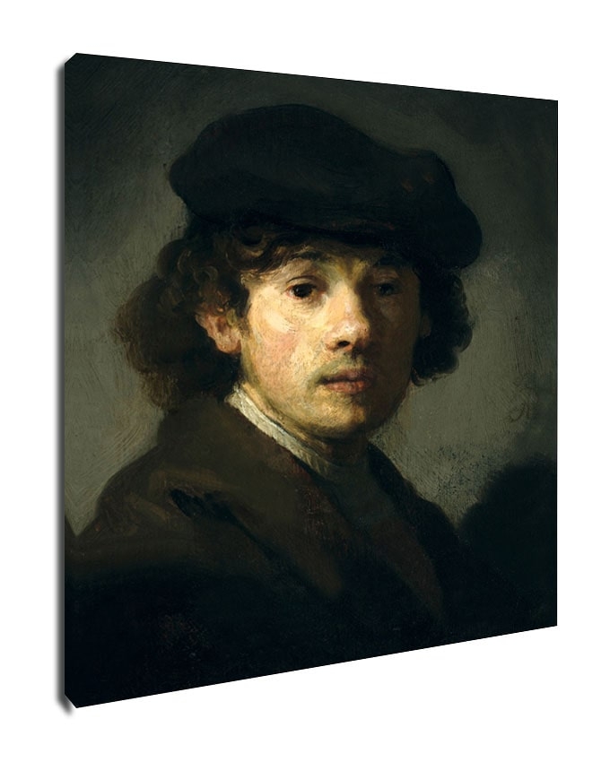 Image of Rembrandt (1606–1669) as a Young Man, Rembrandt - obraz na płótnie Wymiar do wyboru: 20x30 cm