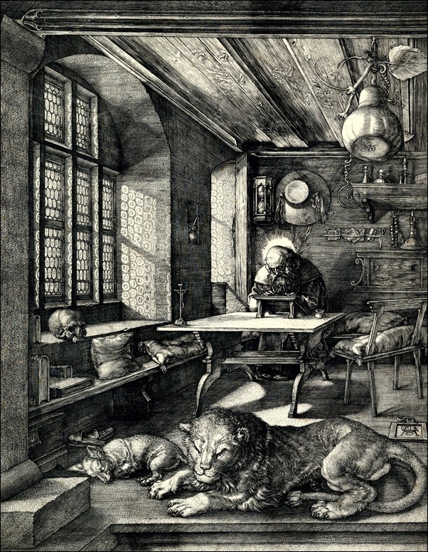 Image of saint jerome in his study, albrecht durer - plakat wymiar do wyboru: 50x70 cm