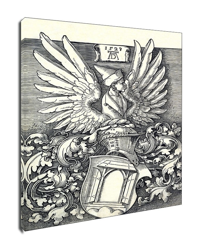 Image of Coat of Arms of Albrecht Dürer, Albrecht Durer - obraz na płótnie Wymiar do wyboru: 20x30 cm