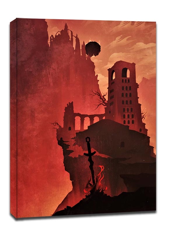 Image of Dark Souls - The Kingdom of Lothric - obraz na płótnie Wymiar do wyboru: 61x91,5 cm