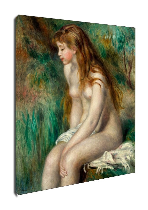 Image of Young Girl Bathing, Auguste Renoir - obraz na płótnie Wymiar do wyboru: 60x90 cm