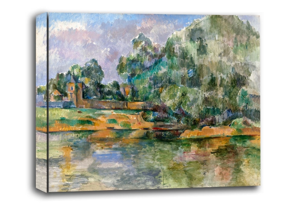 Image of Riverbank, Paul Cézanne - obraz na płótnie Wymiar do wyboru: 120x90 cm