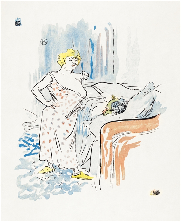 Image of Man and Woman print in high resolution, Henri De Toulouse-Lautrec - plakat Wymiar do wyboru: 30x40 cm