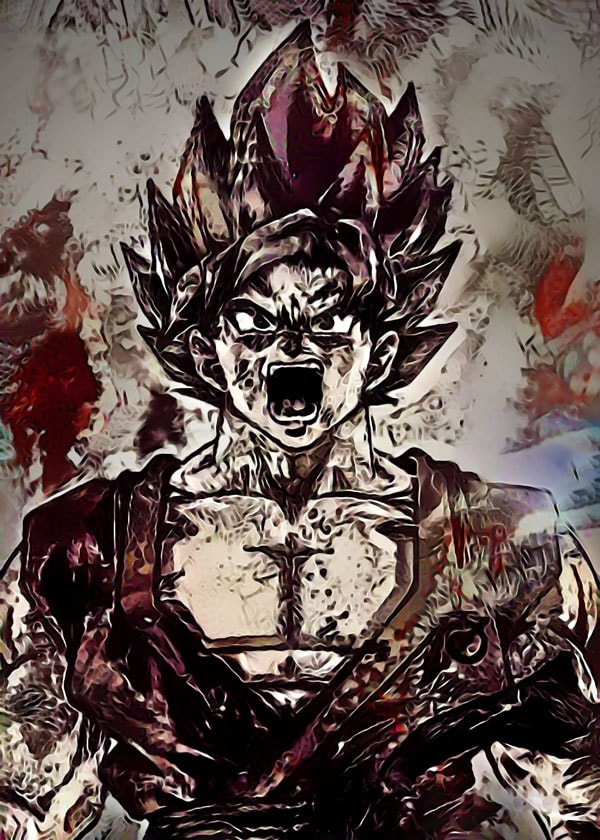 Image of Legends of Bedlam - Goku, the Limit Breaker, Dragon Ball - plakat Wymiar do wyboru: 30x40 cm