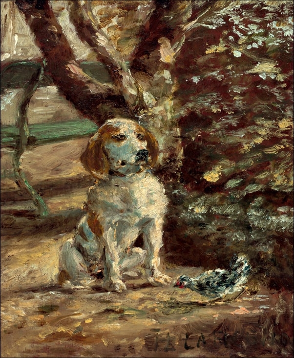 Image of The Artist_s Dog Flèche, Henri de Toulouse-Lautrec - plakat Wymiar do wyboru: 40x50 cm