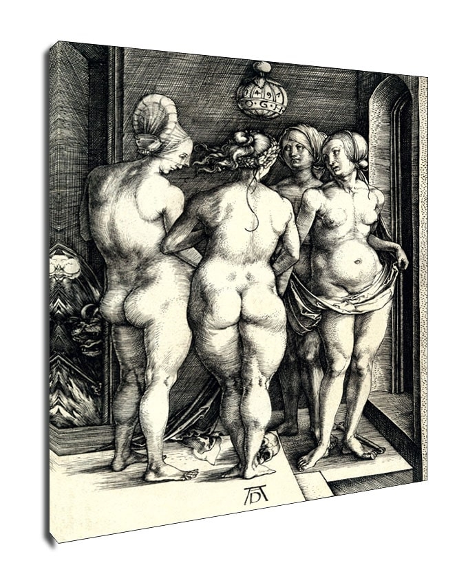Image of Four Naked Women, Albrecht Durer - obraz na płótnie Wymiar do wyboru: 20x30 cm