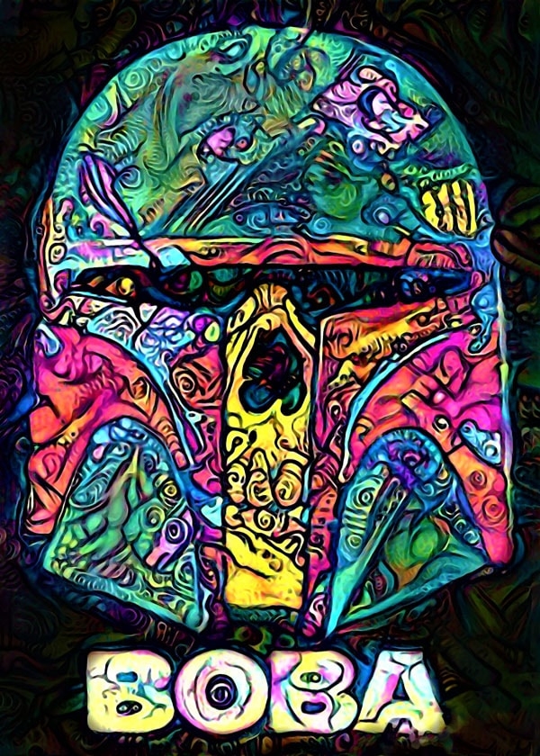 Image of PsychoSkulls, Boba Fett, Star Wars Gwiezdne Wojny - plakat Wymiar do wyboru: 70x100 cm