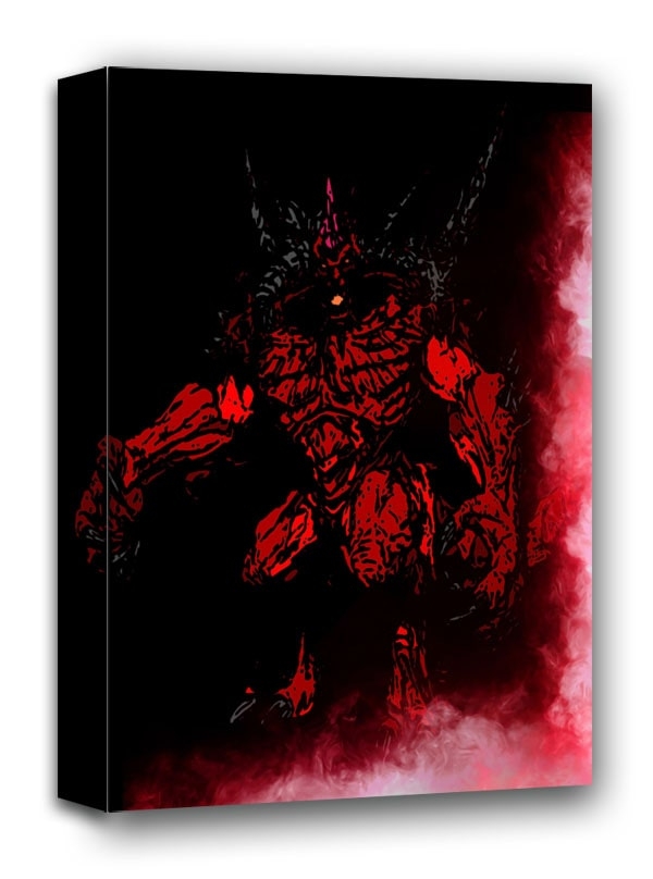 Image of BlizzardVerse Stencils, Diablo, the Lord of Terror, Diablo - obraz na płótnie Wymiar do wyboru: 30x40 cm