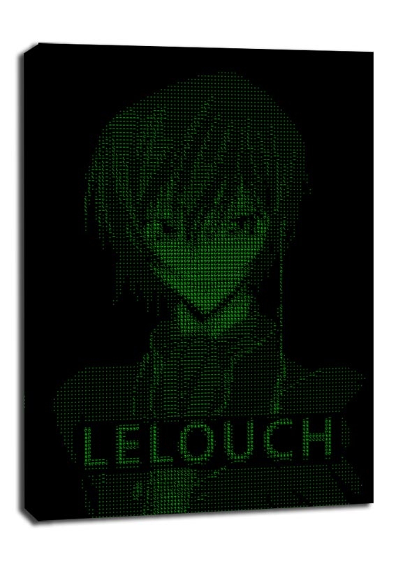 Image of H4CK3D - Lelouch, Code Geass - obraz na płótnie Wymiar do wyboru: 40x50 cm