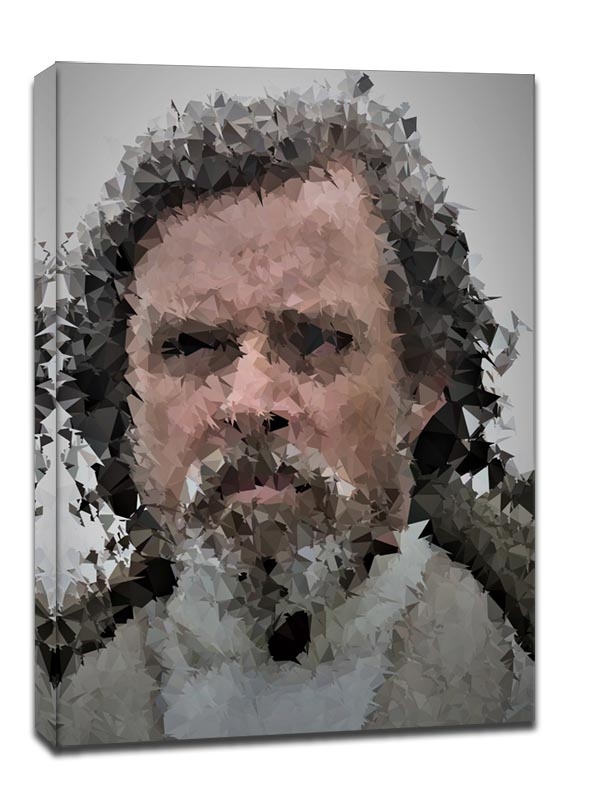 Image of POLYamory - Old Luke Skywalker, Gwiezdne Wojny Star Wars - obraz na płótnie Wymiar do wyboru: 30x40 cm