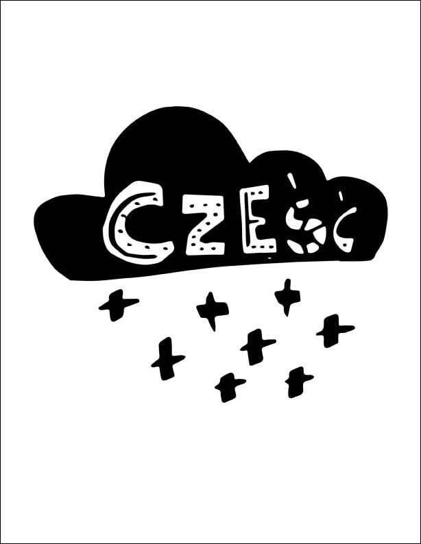 Image of Cześć - plakat Wymiar do wyboru: 61x91,5 cm