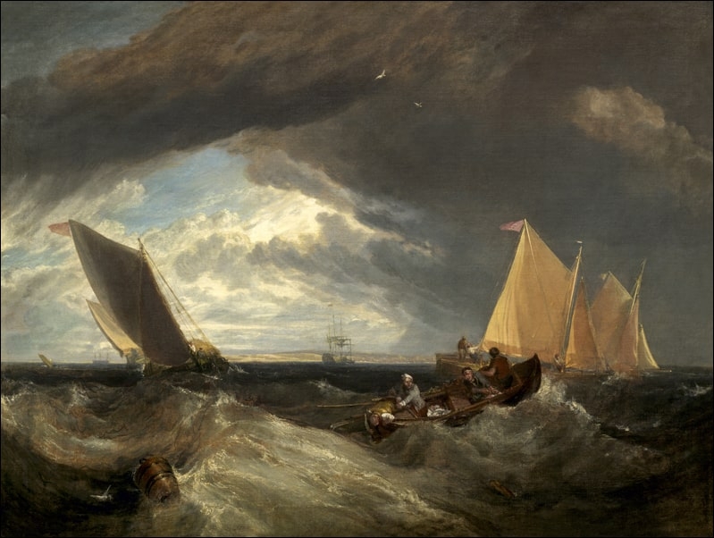 Image of The Junction of the Thames and the Medway, William Turner - plakat Wymiar do wyboru: 60x40 cm