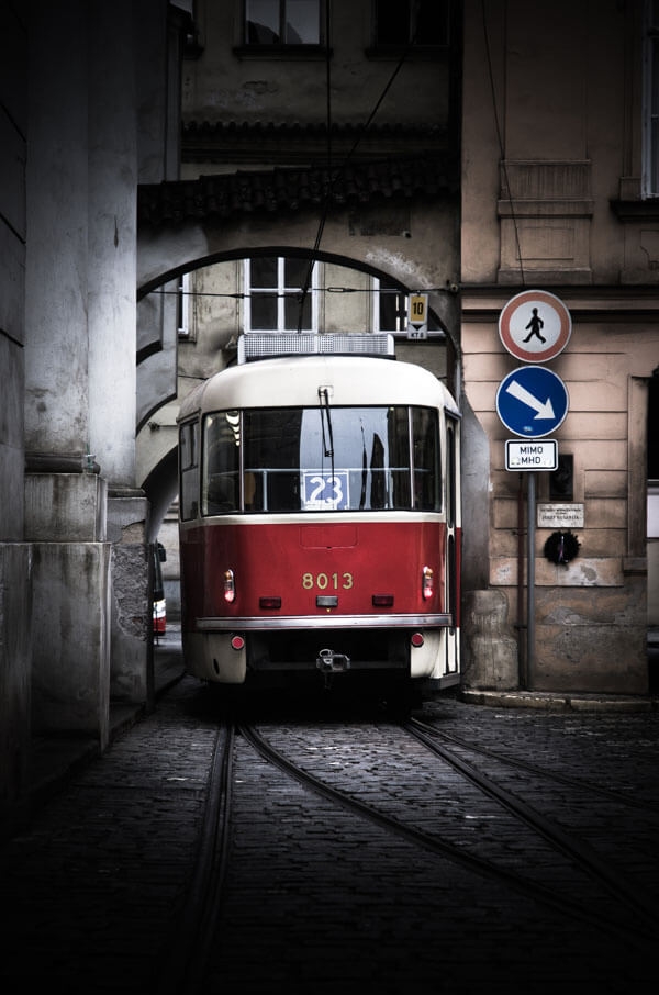Image of Praga, Tramwaj I - plakat premium Wymiar do wyboru: 21x29,7 cm