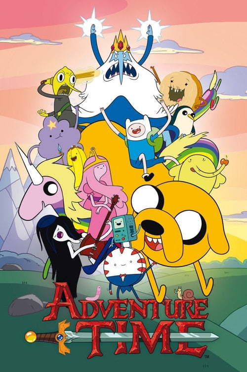 Image of Pora na Przygodę Bohaterowie. Adventure Time - plakat