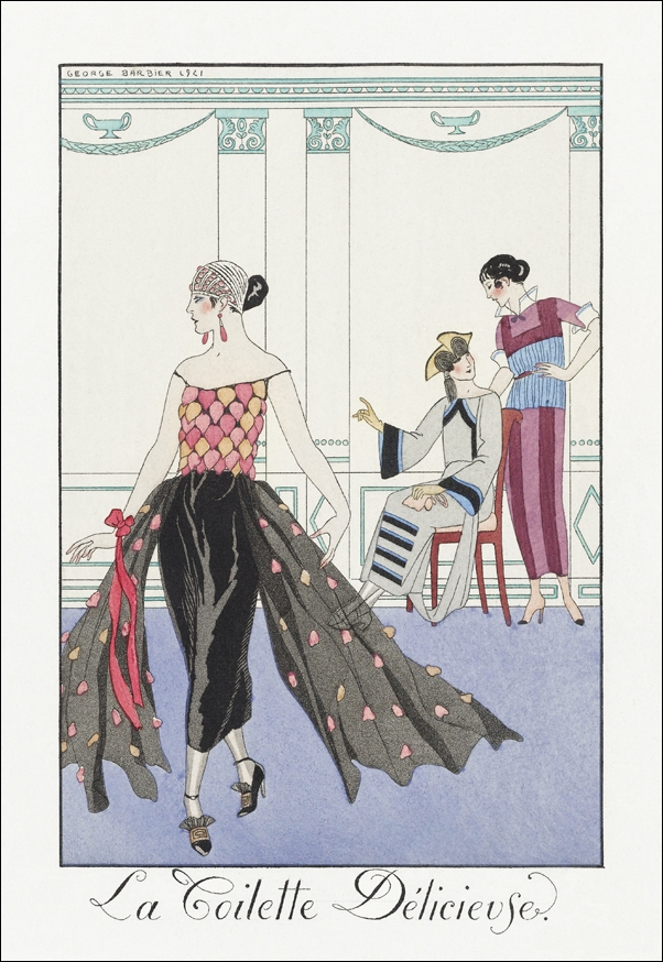 Image of La Toilette Délicieuse, George Barbier - plakat Wymiar do wyboru: 29,7x42 cm