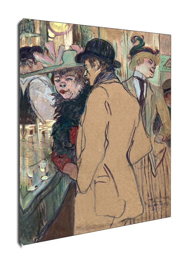 Image of Alfred la Guigne, Henri de Toulouse-Lautrec - obraz na płótnie Wymiar do wyboru: 90x120 cm