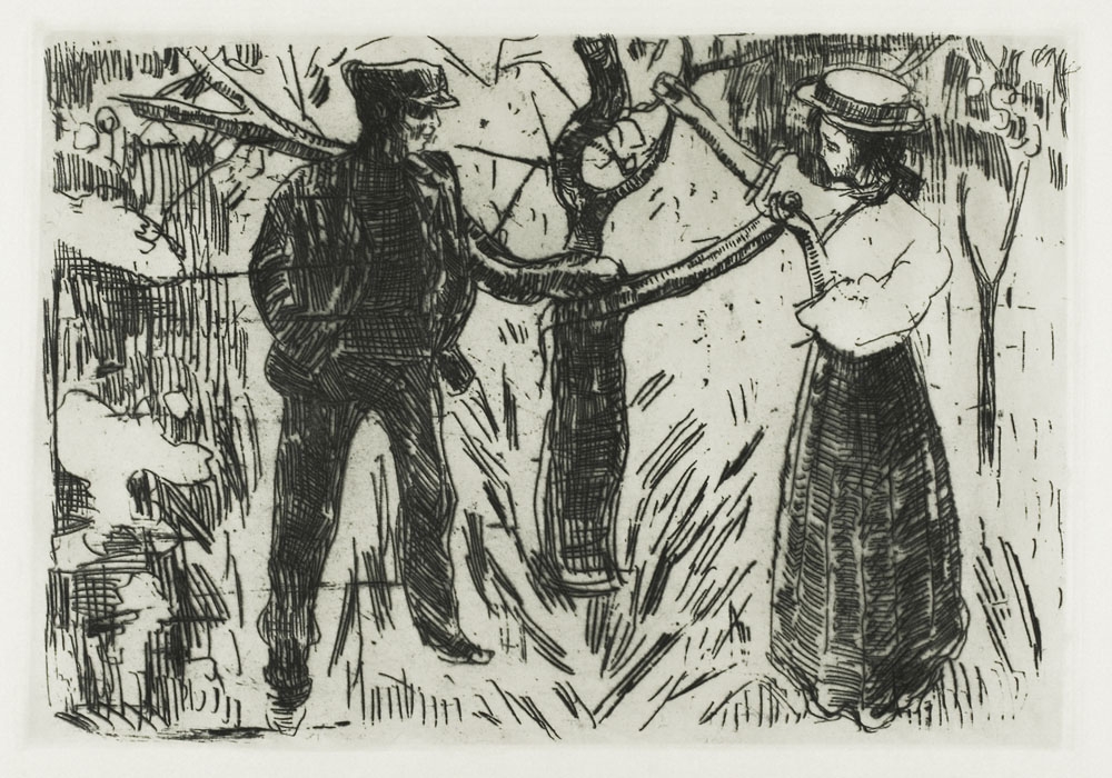 Image of Adam and Eve (1915), Edvard Munch - plakat Wymiar do wyboru: 42x59,4 cm